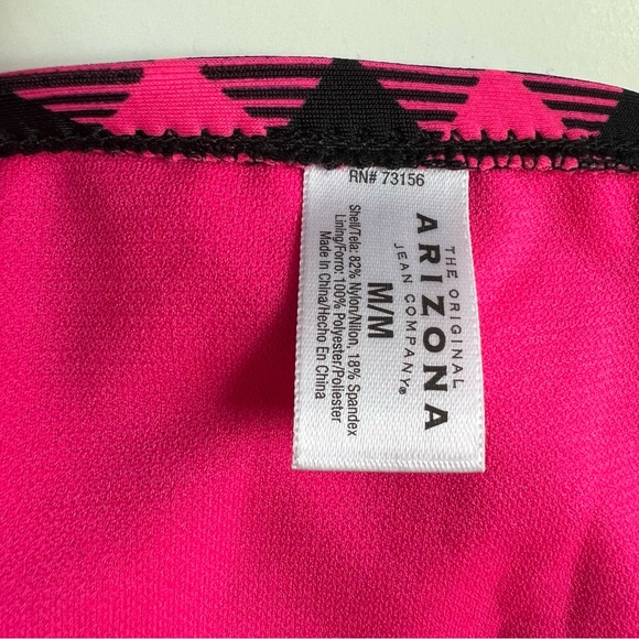 Arizona TWO PIECE Black & Pink Checkered Swimwear - Picture 9 of 11